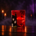 Spooky fused glass tealight holders.